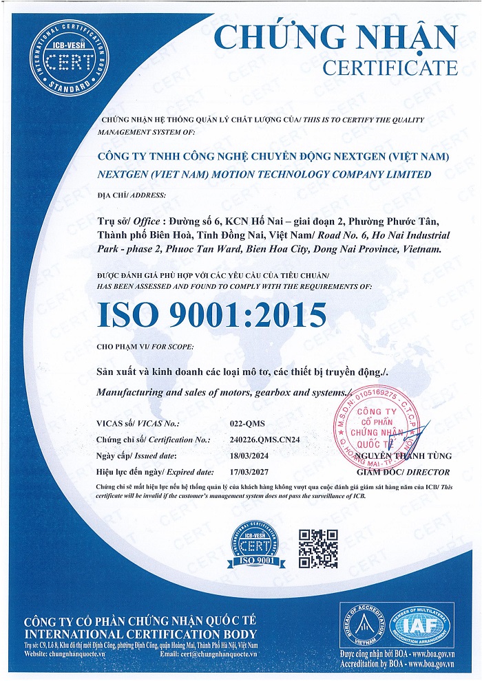 ISO 9001 : 2015 